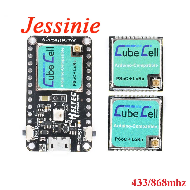 Макетная плата модуля CubeCell ASR6501 433/868 МГц Cortex-M0 SX1262 LoRaWAN управления узлом AT для Arduino |