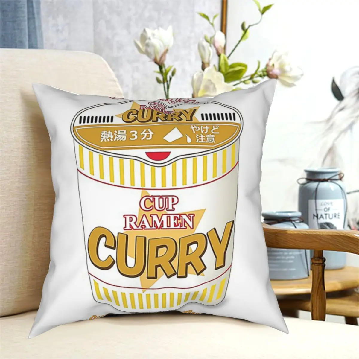 

instant noodle Throw Pillow Cushion Cover Decorative Pillowcases Case Home Sofa Cushions 40x40,45x45cm(Double Sides)