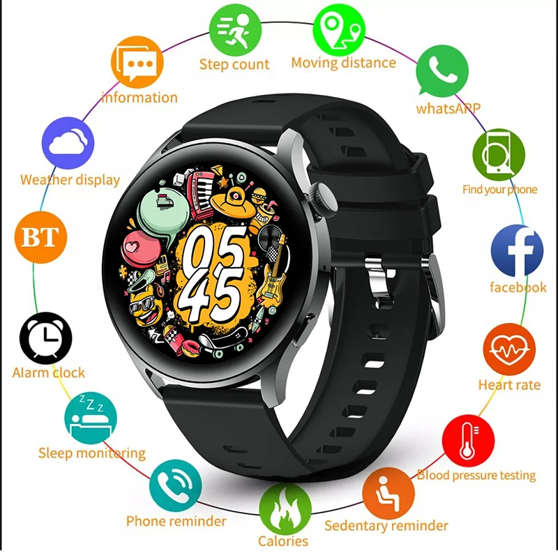 

2021 New Men Smart Watch Bluetooth-compatible Calling Watch IP67 Waterproof Sports Fitness Watch For Android IOS Smart Watch