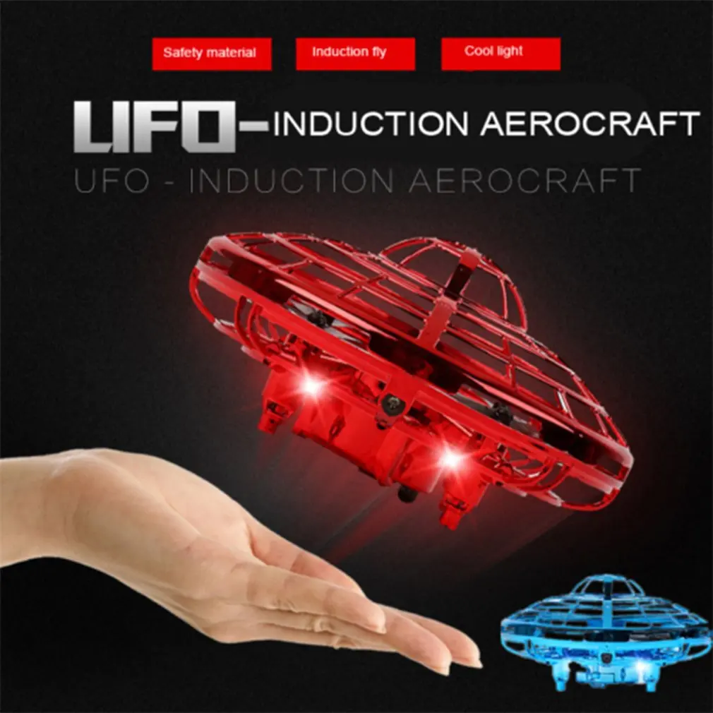 

Mini UFO Drone Gesture control Helicopter RC Quadcopter Sensing and Lights Indoor surround fly 3D flip Aircraft For Kids Gift