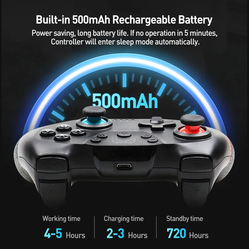Геймпад для Switch Pro геймпад NS-Switch NS беспроводной с Bluetooth игровой джойстик