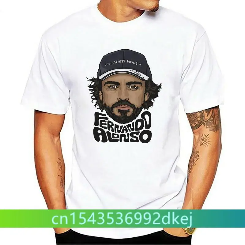 

Fernando Alonso Mens T Shirt Kids World Racing Driver DT