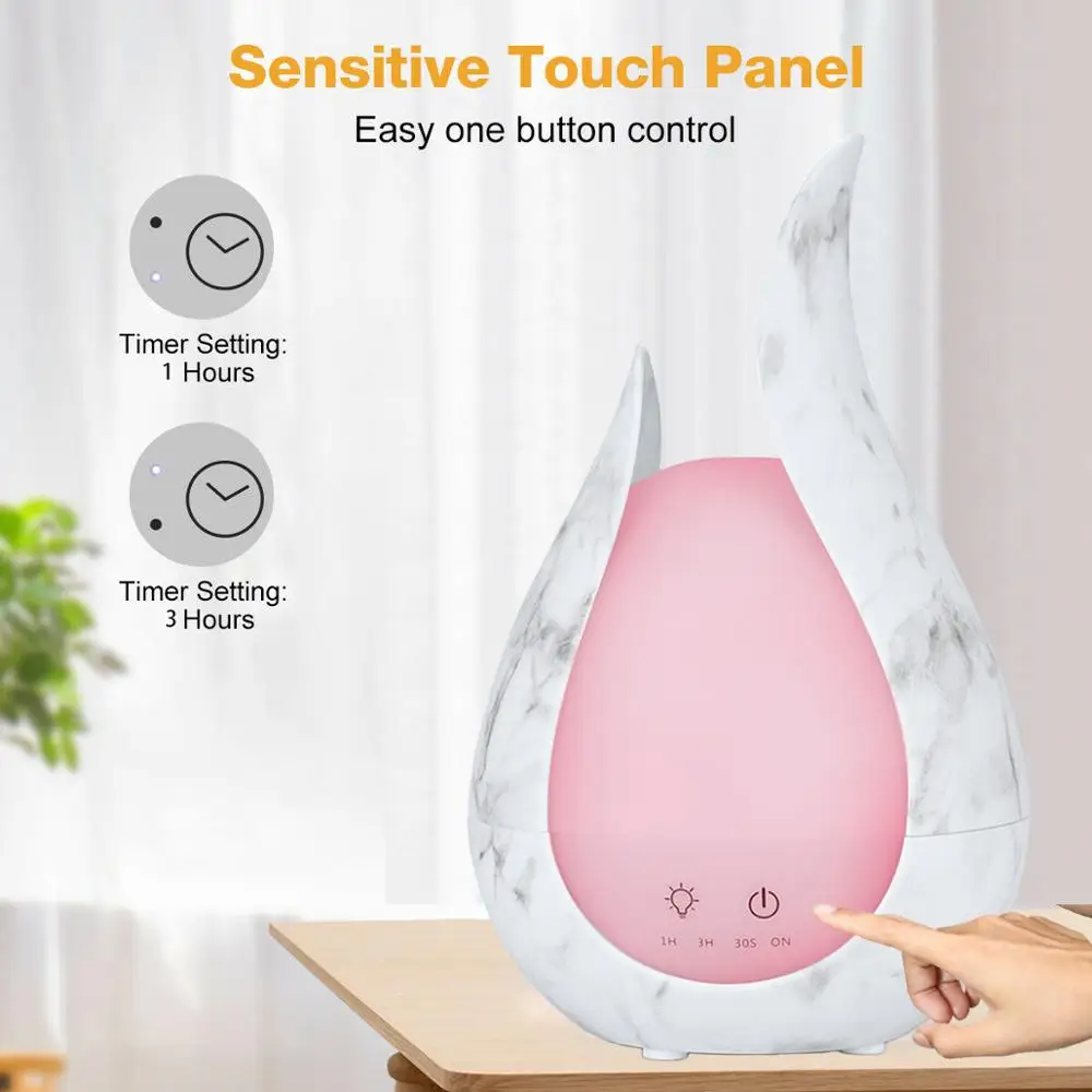 

iHoven Ultrasonic Air Humidifier 7 Color Aroma Essential Oil Diffuser Wood Aromatherapy Cool Mist Maker Fogger Air Vaporizer