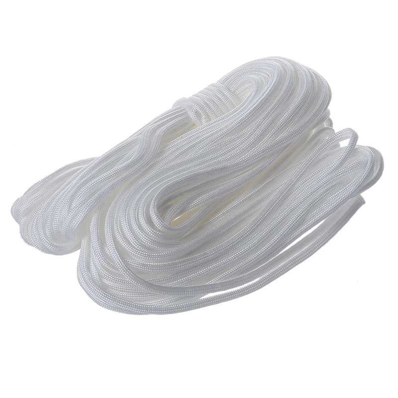 100ft 7 Strand 550 Survival Bushcraft Paracord Parachute Cord Lanyard TYPE III - White | Дом и сад