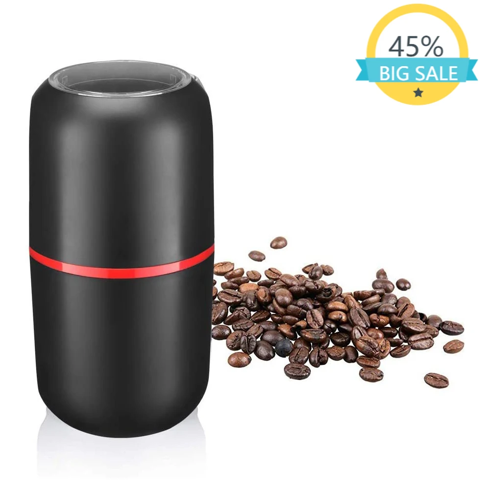 

Электрическая кофемолка с лезвиями из нержавеющей стали, кофемолка для кофейных зерен, специй, арахиса, зерен и многого другого