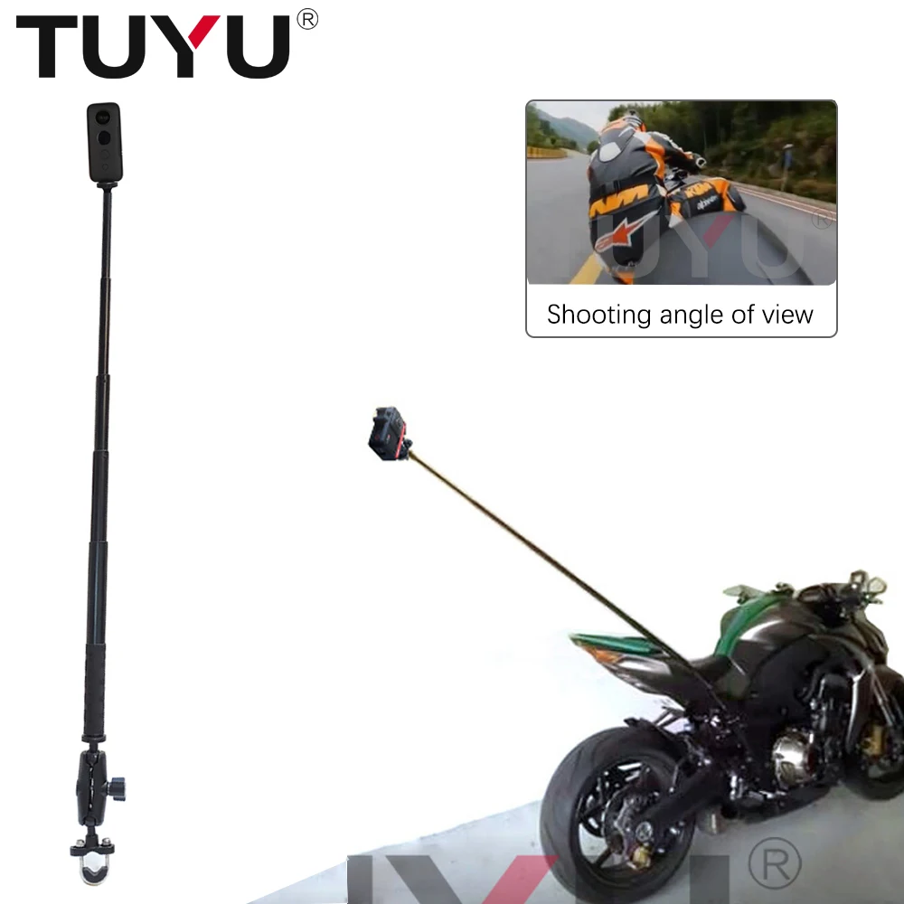 Кронштейн TUYU экшн-камера на мотоциклетный шлем для руля GoPro DJI Insta360 One R невидимый