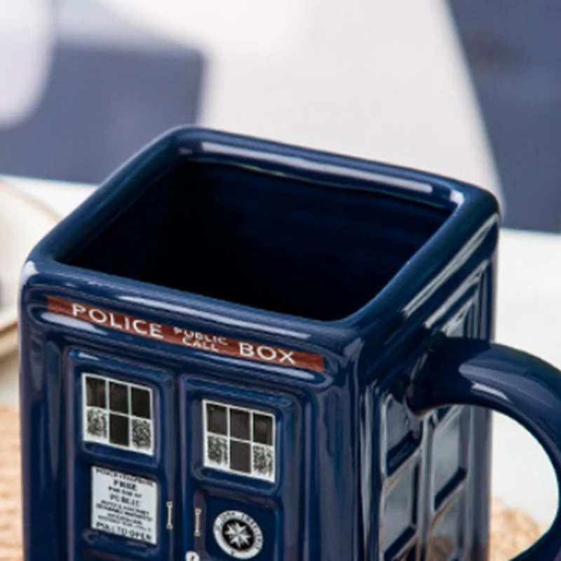 Новая полицейская коробка Doctor Who Tardis кофейная кружка керамическая чашка с