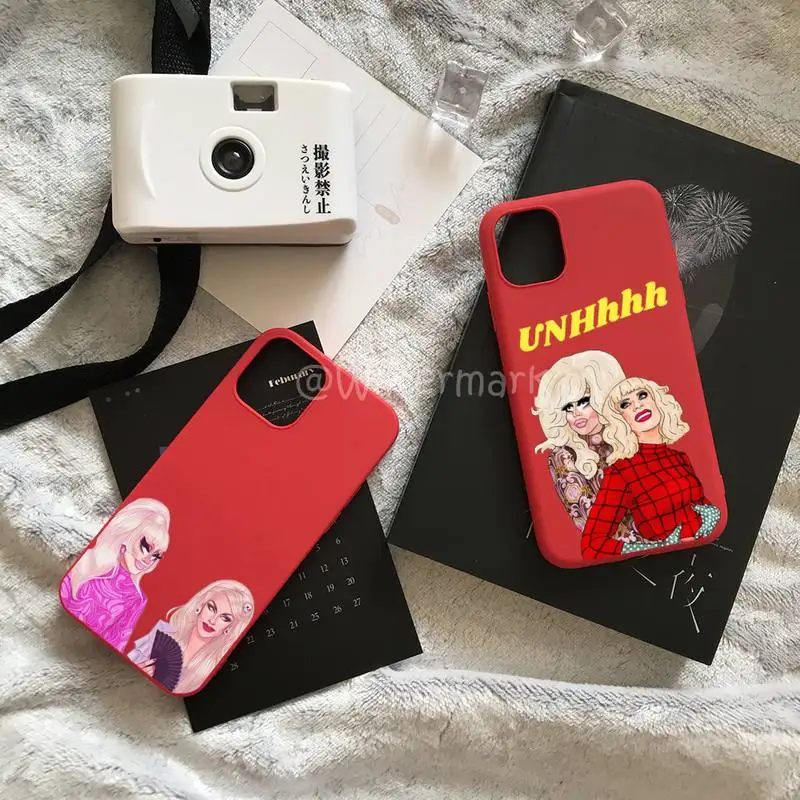 

RuPaul's Drag Race Phone Case For IPhone 7 8 6 6s Plus Xr X Xs 11 12 13 Pro Max Mini Red Candy Colors Cover Coque