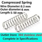 Возвратная пружина ротора из нержавеющей стали 304, диаметр сжатой пружины 0,3 мм, внешний диаметр 6 мм, хранилище прижимной пружины