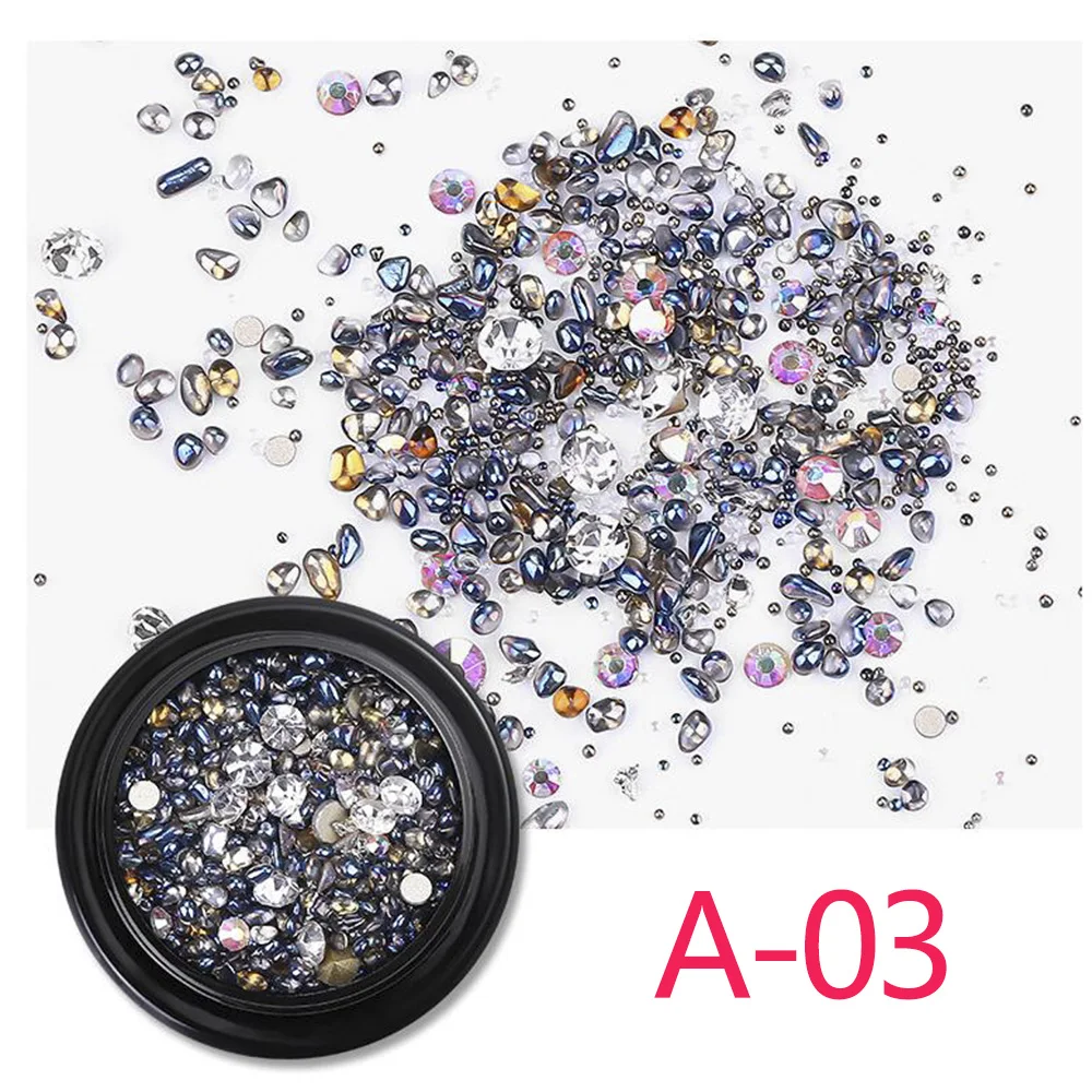 3D дизайн ногтей Стразы Украшения блестящие плоские задние стеклянные стразы из