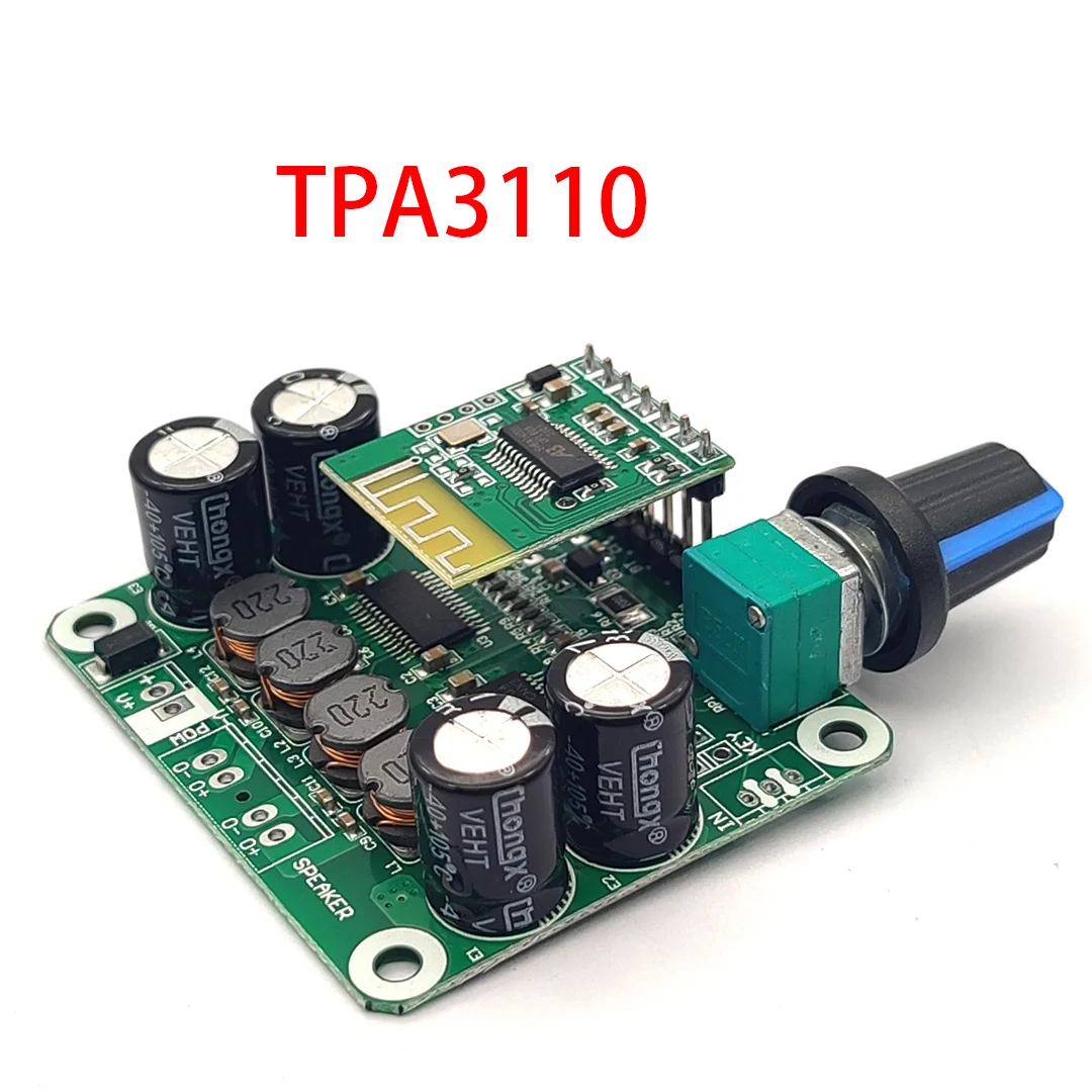 

New! TPA3110 Ddigital Power Amplifier Board 30W Stereo Class D Power Amplifier Board Bluetooth 5.0 Amplifier Board