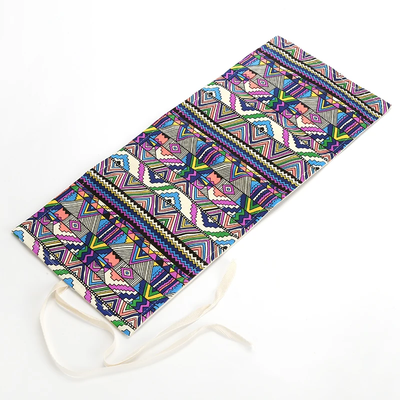 Сумка для карандашей в богемном стиле рулон тканевых складных рулонов с 36/48/72