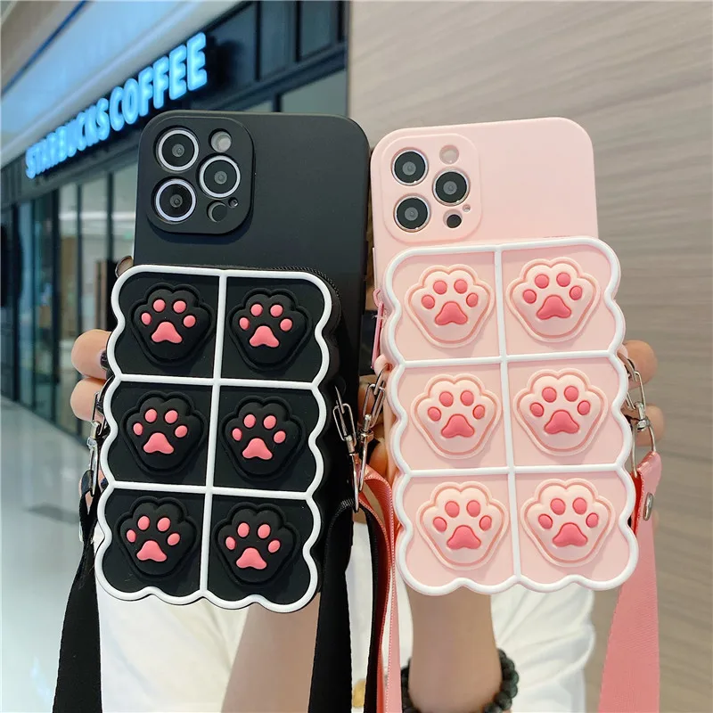 

Push Bubble Soft silicone cute Phone Case For Huawei Honor 40 V20 V10 V40 V30 Pro 7C 7S Enjoy MAX Z 20 SE 10 9 8 Plus 8E 10E 9E