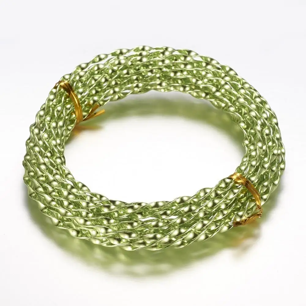 

5m/Roll 3mm Aluminum Wire Twist Metal Wire For DIY Necklace Bracelet Earrings Handmade Jewelry Findings Material