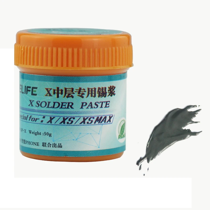 Паяльная паста со средним слоем Relife SP-X с низкой температурой 158 градусов для iPhone x