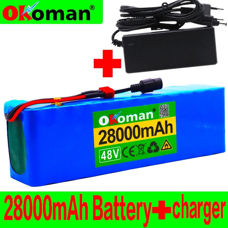 48V 28Ah 1000 ватт 13S3P 18650 аккумулятор MH1 54 6 v электровелосипеда скутер с 25A разрядкой BMS