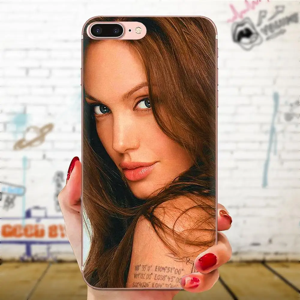 Angelina Jolie для Xiao mi 3 4 4C 4i 5 5s 5X6 6X8 SE Pro Lite A1 Max x 2 Note мягкие прозрачные чехлы | Мобильные