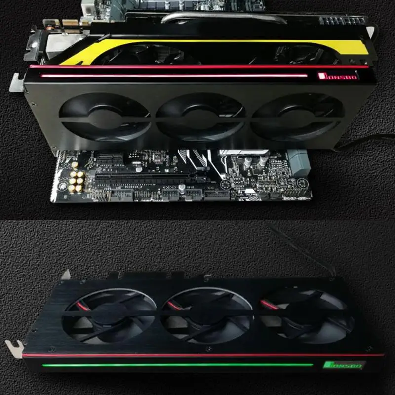 Охлаждающий вентилятор JONSBO с RGB подсветкой графическая карта поддержкой