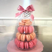 4 layers macaron display stand cupcake tower rack cake stand pvc tray for wedding birthday cake decorating home tool