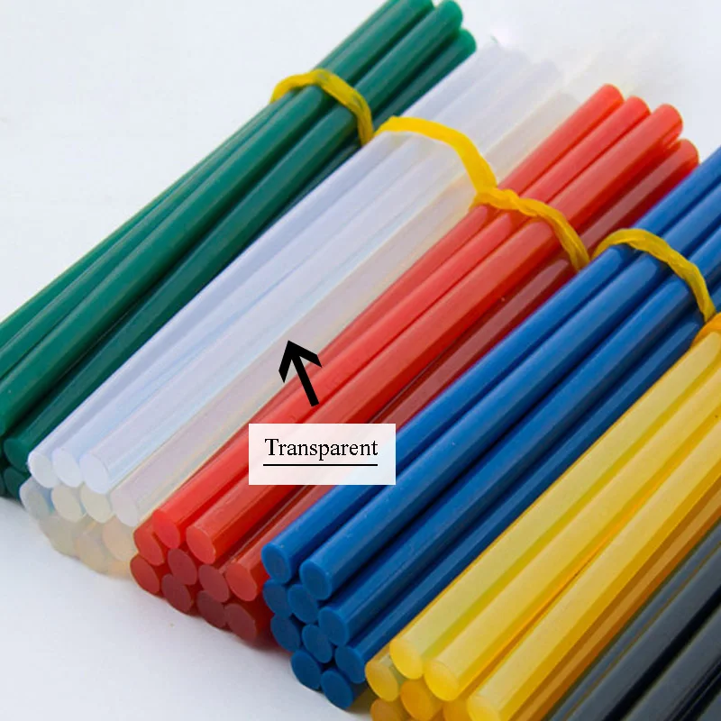 10Pcs Silica Gel Glass Melt Adhesive 7 Mm Small Glue Stick Multicolor Hot Rod | Дом и сад