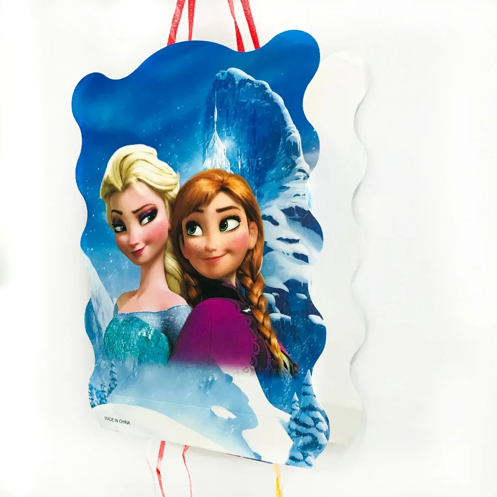 

40*30cm Freezing Anna Elsa Pinata Party Supplies Kids Disposable Plastic Children's Birthday Girls Party Favors
