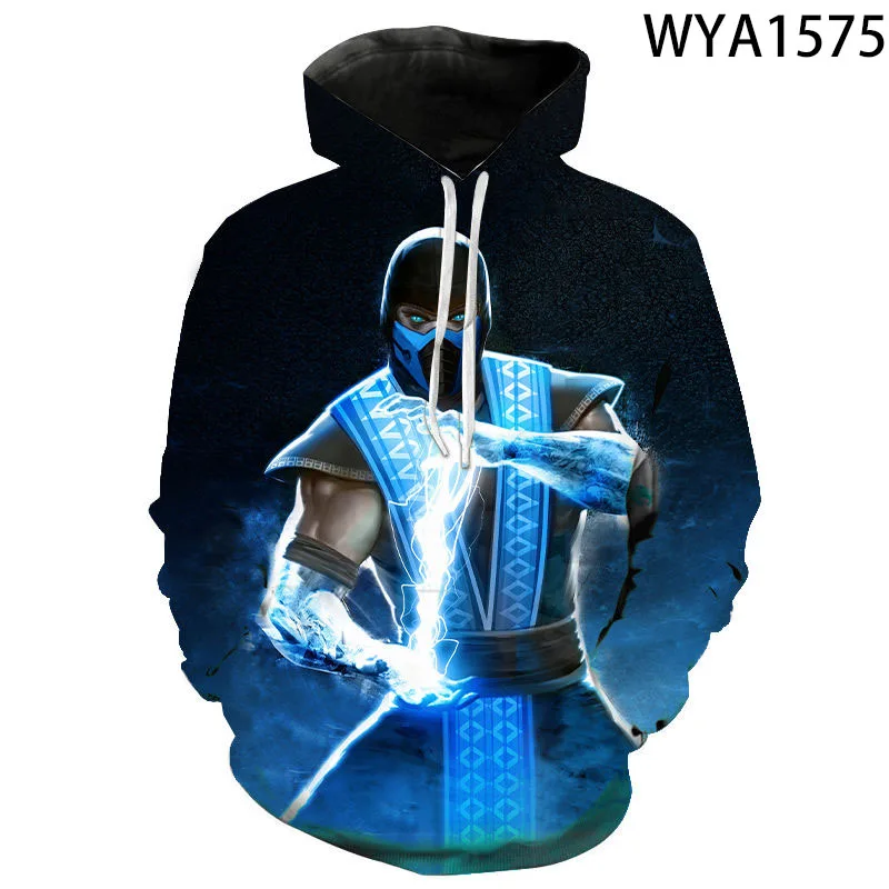 

New Sweatshirt Mortal Kombat Pullover Long Sleeve 3D Printing Men's Women's Children's Hoodie Street Clothing Coat