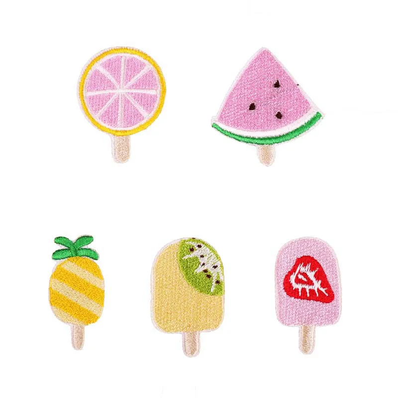 Прохладный пищи фруктов Фруктового мороженого на патчи цельнокроеное платье для