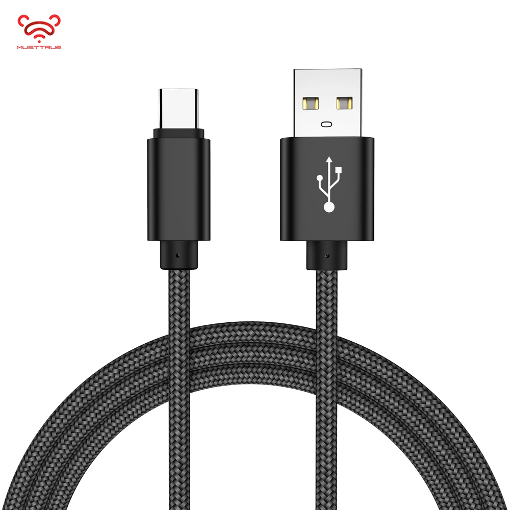 MUSTTRUE usb type C кабель Cd для передачи данных с нейлоновой оплеткой samsung huawei Xiaomi USB