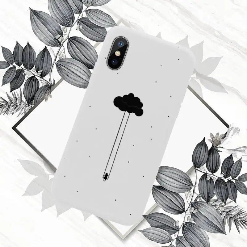 

Starry sky galaxy universe Phone Case White Candy Color for iPhone 11 12 mini pro XS MAX 8 7 6 6S Plus X SE 2020 XR