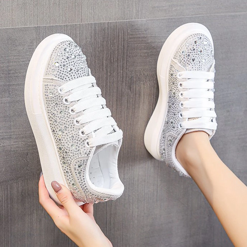 

Sarairis 2020 New Design Spring Autumn Shoes Woman Vulcanize Casual Breathable Sneakers Female Crystal Student Korean Style