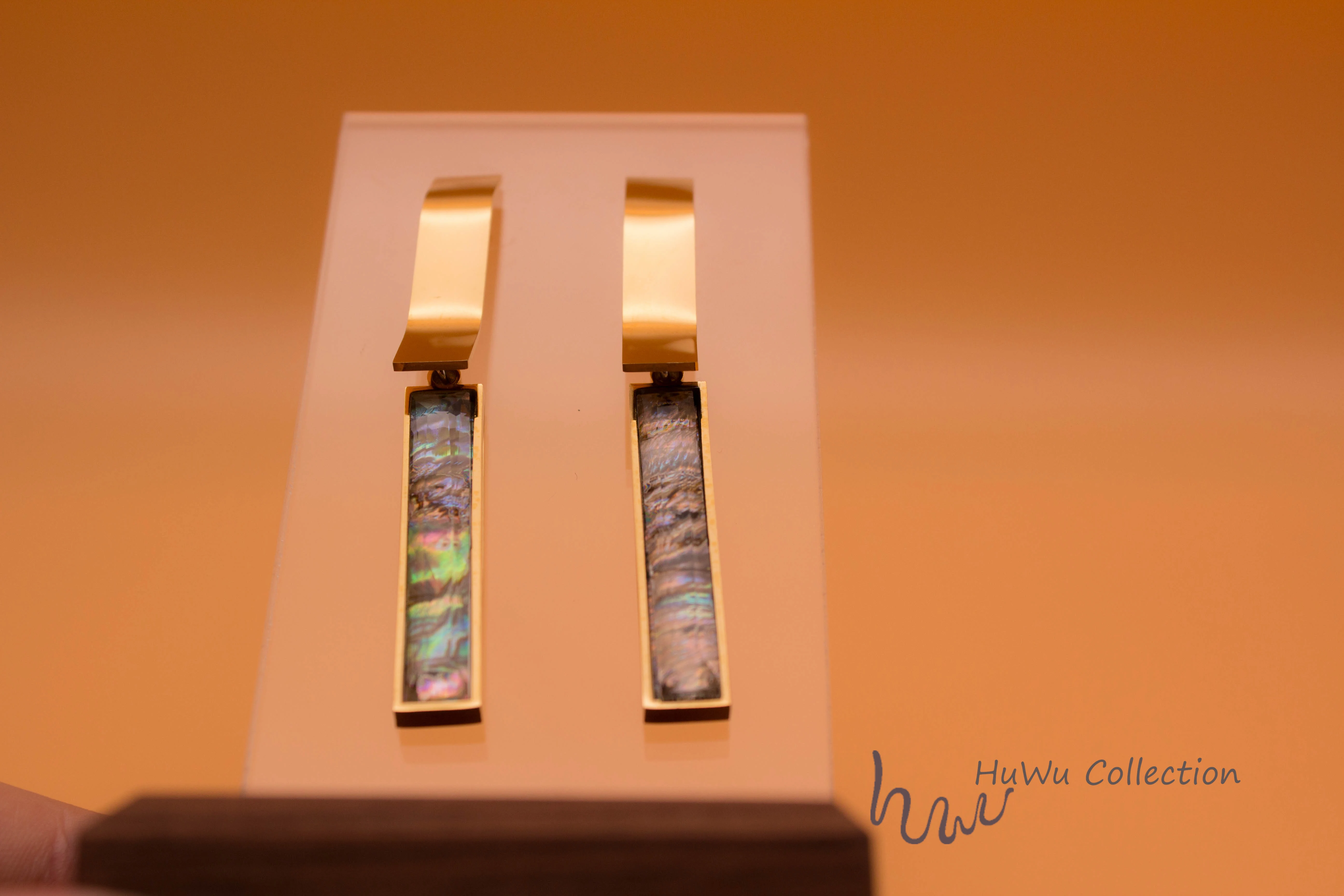 Женские серьги в виде раковины из натурального Abalone Paua уникальном геометрическом