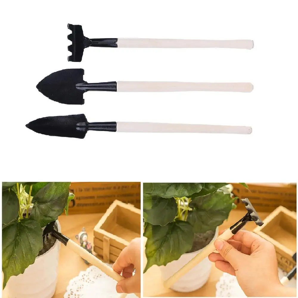 

New Home Gardening Tool Set Balcony Home-grown Mini Digging Suits Three-piece Shovel Rake Garden Tools Combination Drop Shipping