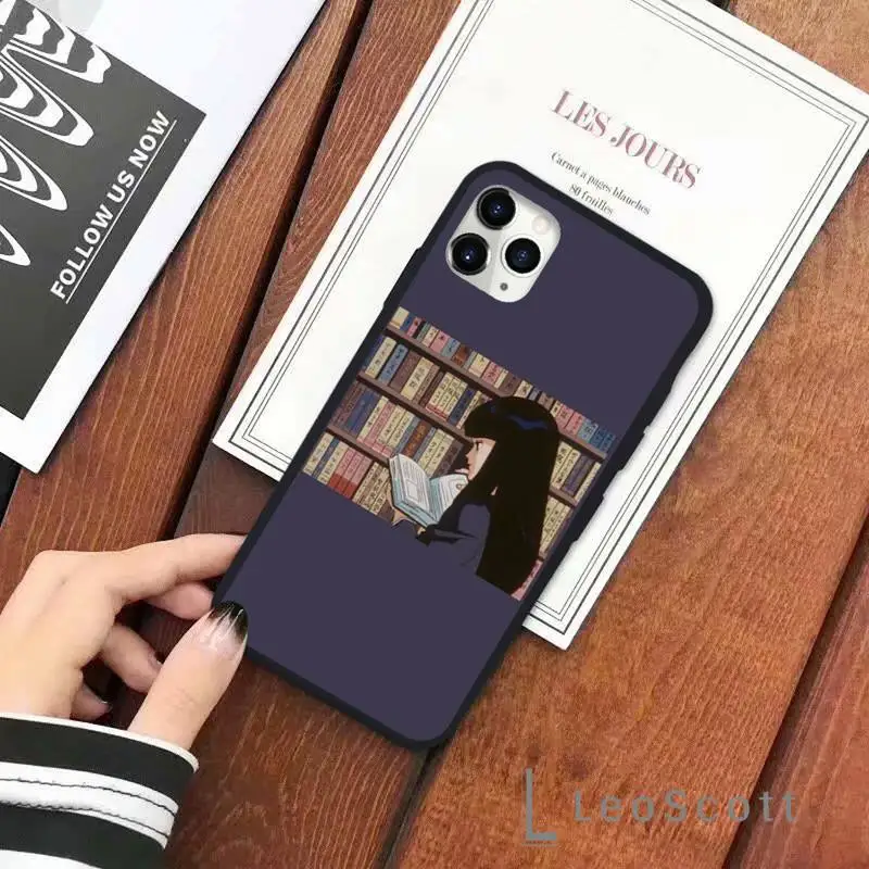 

Japanese Anime girl boy icons Phone Case for iPhone 11 12 pro XS MAX 8 7 6 6S Plus X 5S SE 2020 XR Soft silicone