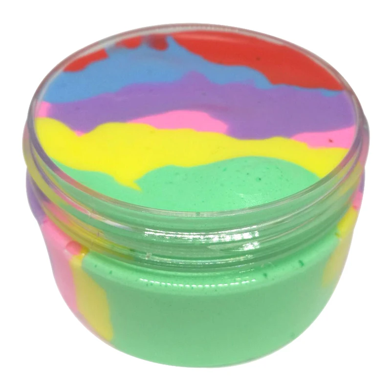 

100ml Colorful Mixing Cloud Crystal Clay Plasticine Pressure Relief DIY Mud Decompression Toys Kids Educational Toy Gift