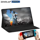 Портативный ЖК-монитор ZEUSLAP 15,6 дюйма 1080P HD Usb c HDMI для ноутбука, телефона, xbox one x,Switch PS4 PS5, портативный игровой монитор