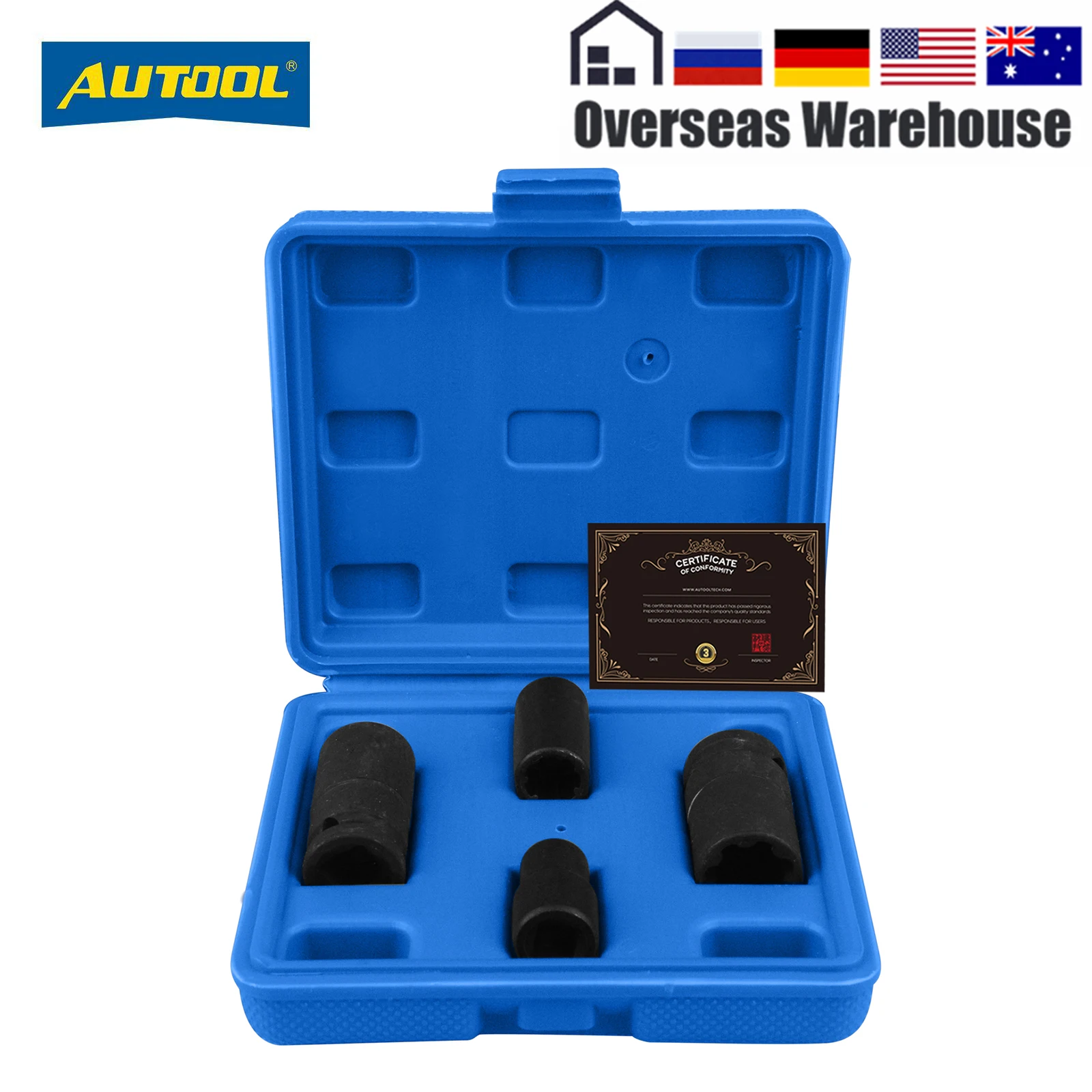

AUTOOL Car Brake Caliper Screw Socket Removal Tool for AUDI A8 S6 Porsche Cayenne Brake Pad Screw Disassembly Tool