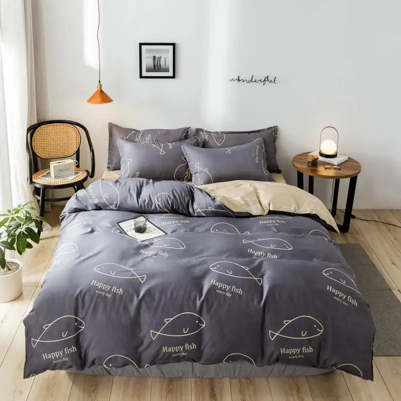 

Yaapeet Twin Size Europe 3/4pcs Bedding Set Bedroom Luxury Pretty Breathable Bedding Linens Dobby Duvet Cover &Pillowcase Sets