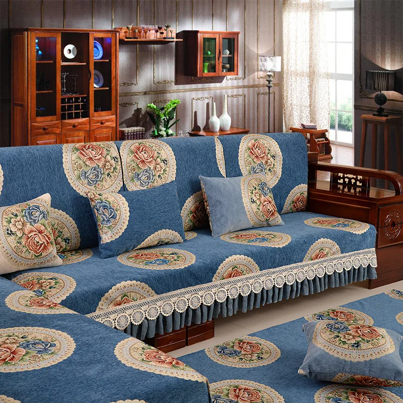 Однотонный чехол для дивана в форме L секционный угловой шезлонг диван с