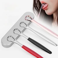 1pc useful tongue scraper stainless steel oral tongue cleaner medical mouth brush reusable fresh breath maker