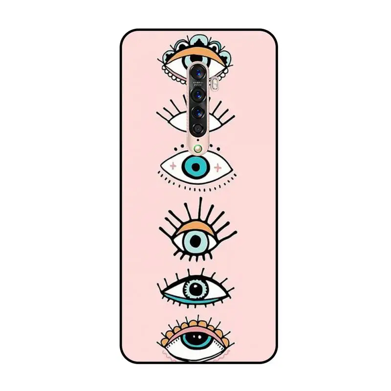 

Babaite evil eye black Phone Case Hull For OPPO A5 A9 A5S A1K A37 F7 F5 F9 RealmeX C2 C3 X2PRo XT 3 5 6Pro Reno2Z