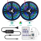 RGB индивидуально адресусветодиодный светодиодная пиксельсветильник та 5 м 10 м WS2811 гибсветильник световая лента Wi-Fi набор адаптеров для управления через приложение