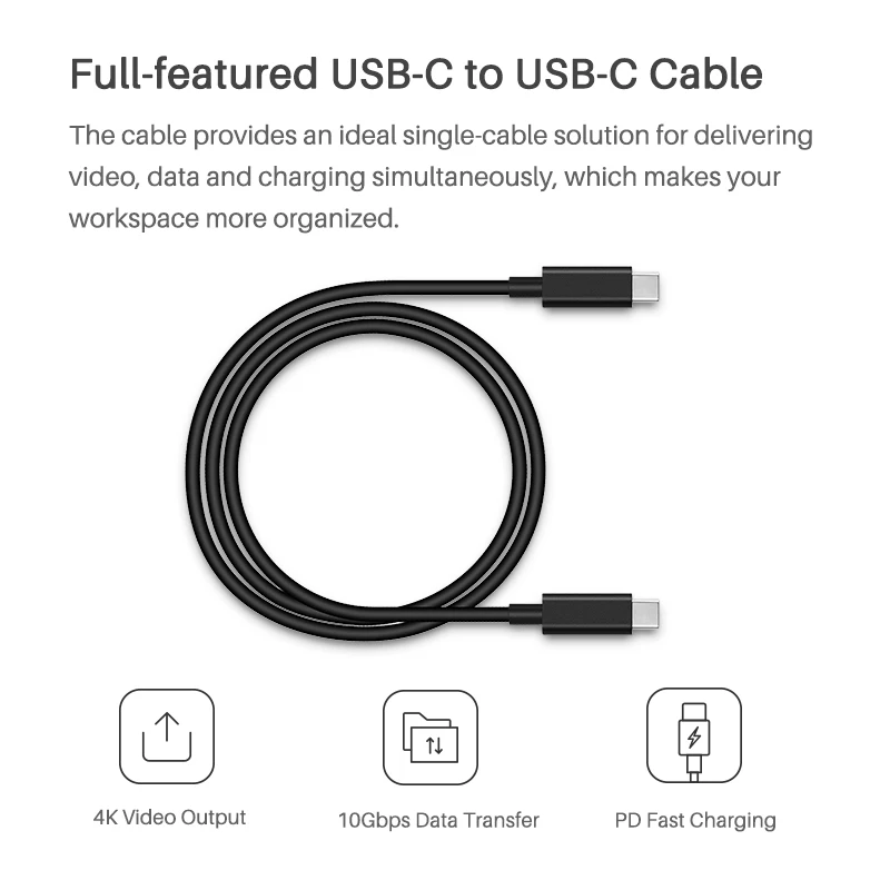 Huion UC06 / UC06A полнофункциональный USB C для кабель передачи данных 3 1 Для Kamvas 13 22