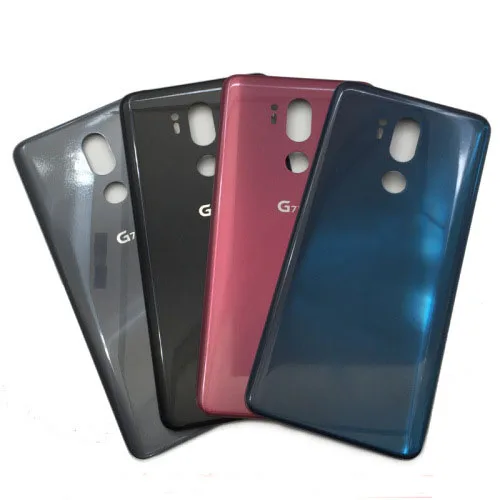 С отпечатком пальца для LG G7 ThinQ + G710 G710EM задняя крышка батареи G710EMReplacement часть |