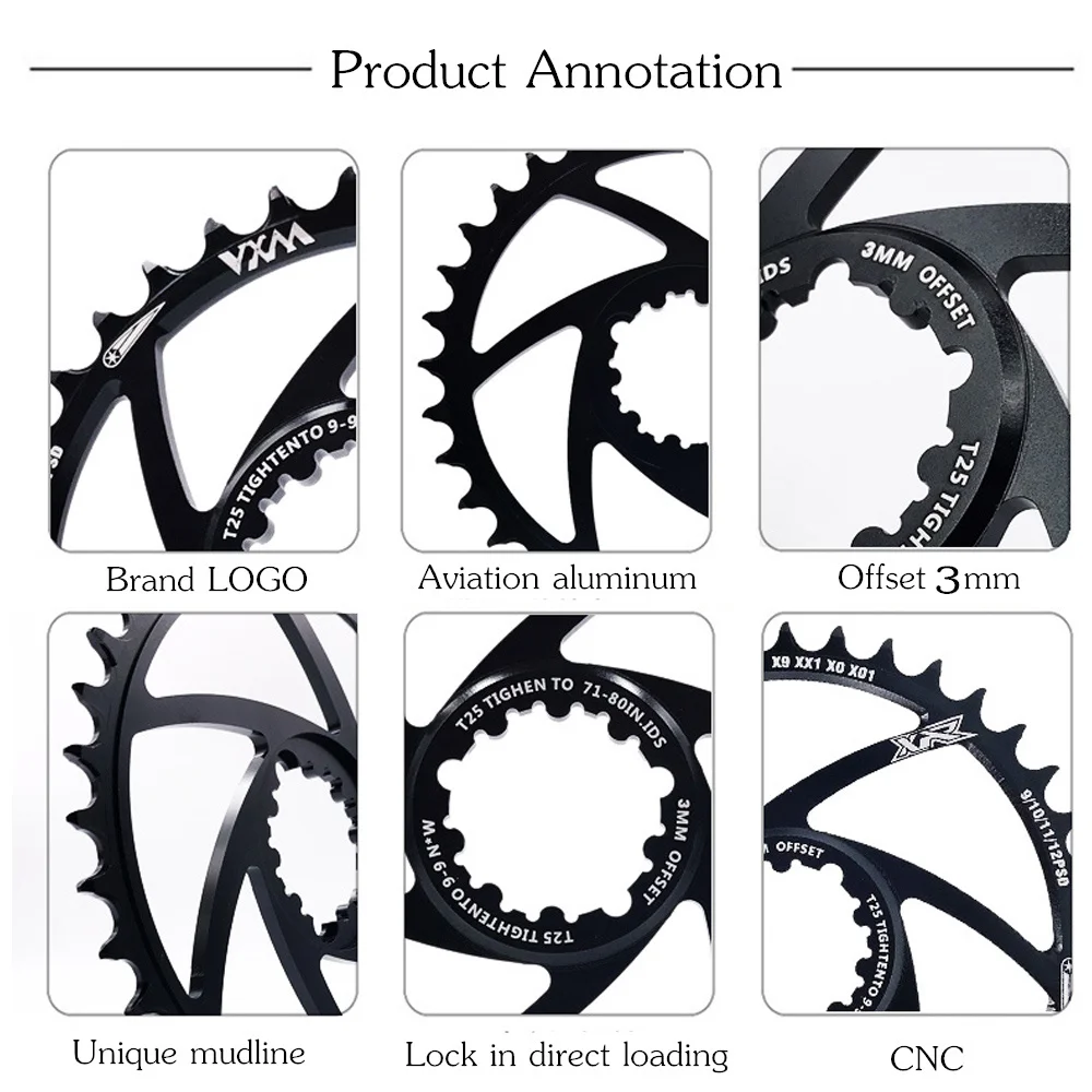 Звездообразная Звездочка VXM MTB GXP для велосипеда звездообразная sram gx xx1 X1 x9