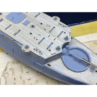 wooden deck masking sheet anchor chain metal mainauxiliary barrels for kb14005 pingyuan ironclad cruiser model