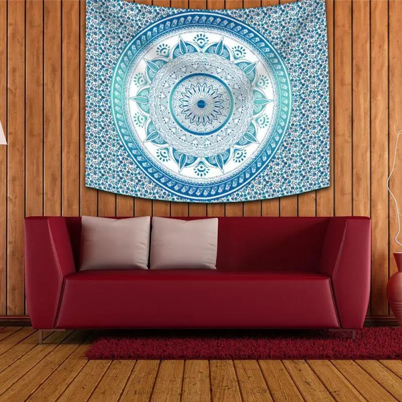 МАНДАЛА ГОБЕЛЕН полиэстер настенный ковер одеяло коврик для йоги шарфа