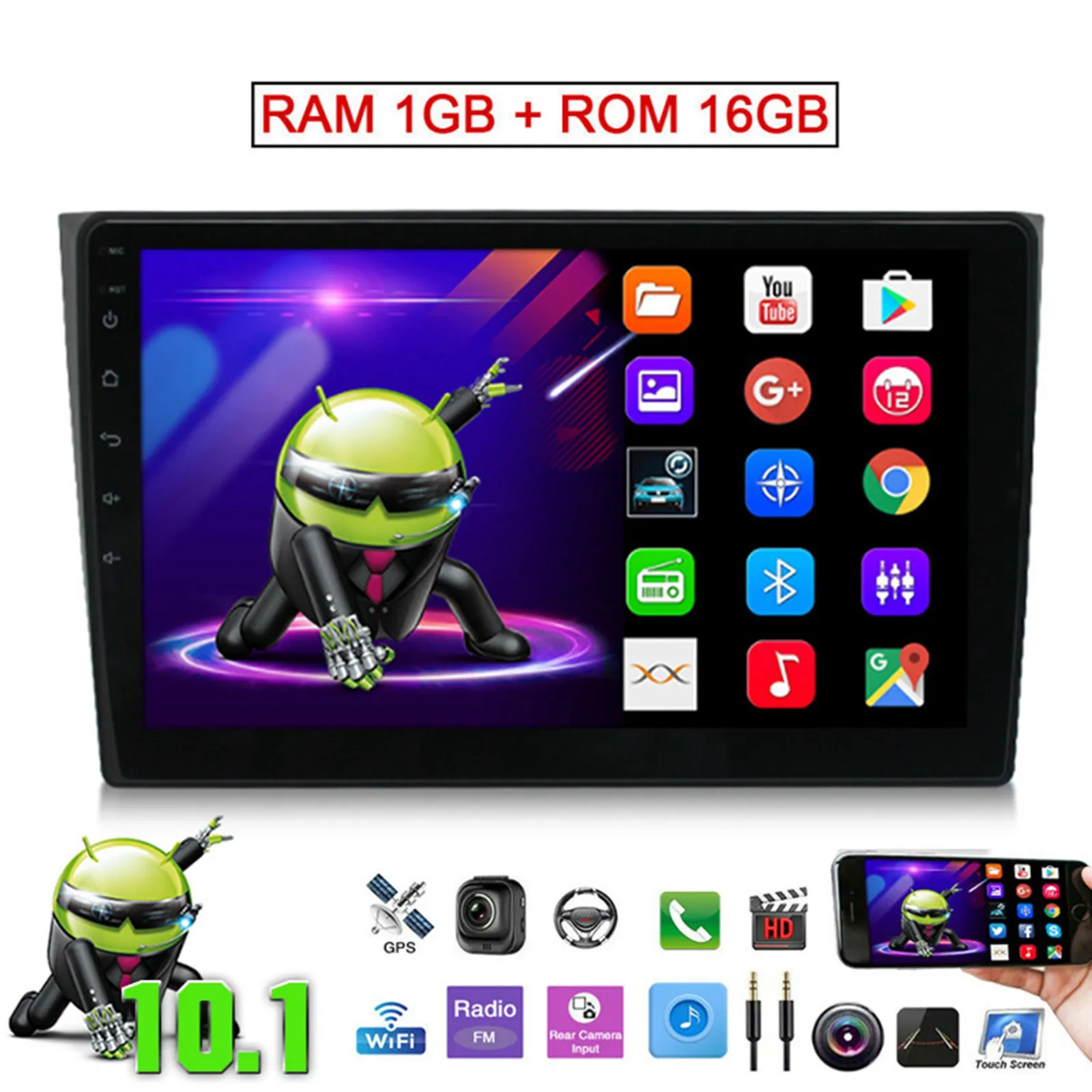 

9" Fit for Mazda CX-9 Android 10.1 Car Radio Stereo Player GPS Navi Wifi Car Multimedia Player 1+16GB 2 Din