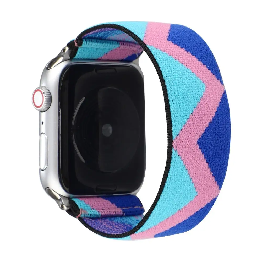 

Ремешок тканевый Solo Loop для Apple Watch iwatch, гибкий браслет для Series 6 SE 5 4 3 2 1 38 мм 40 мм 42 мм 44 мм