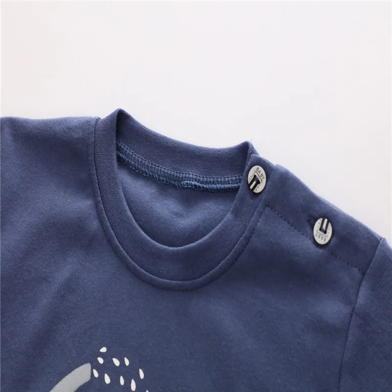 Unini-yun children's sets 2017 new autumn boys Cotton Dot brand long sleeve Bear t shirt + pants kids tracksuits for baby boy |