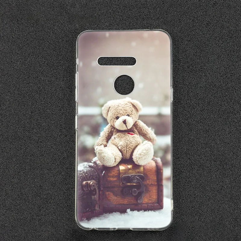 Милый подарок Медвежонок чехол для LG G5 G6 мини G7 G8 G8S V20 V30 V40 V50 ThinQ Q6 Q7 Q8 Q9 Q60 W10 W30 Aristo 2 X